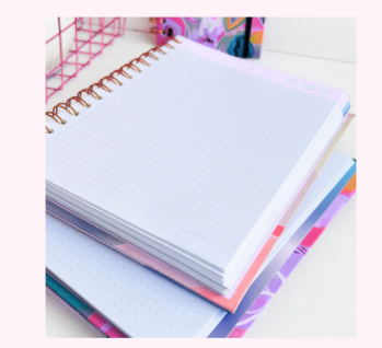 CUADERNO FLORES NEGRAS/BLANCAS