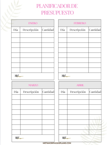 AGENDA 2026  PLANNER FLORAL