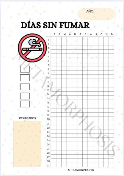 HOJA ANUAL SALUD-DIAS SIN FUMAR