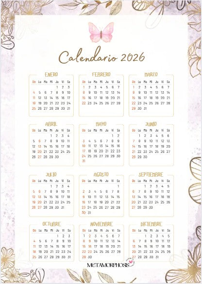 AGENDA 2026 FLORES ROSAS