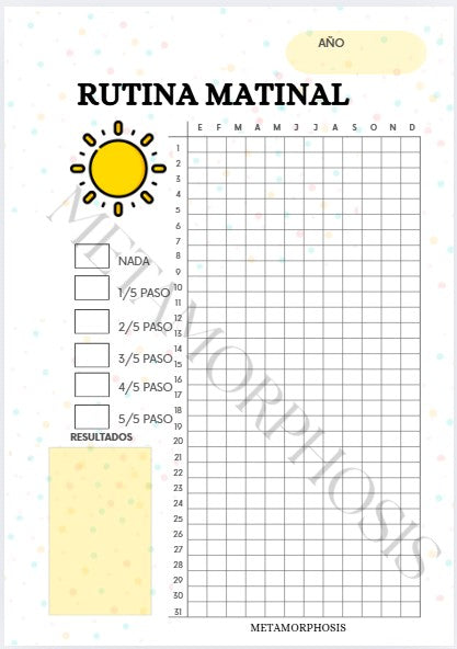 HOJA ANUAL-RUTINA MATINAL