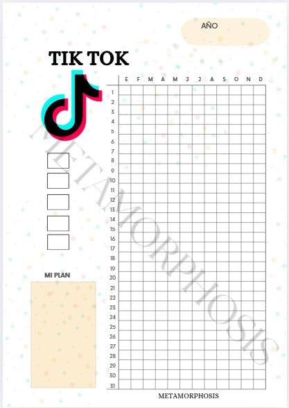 HOJA ANUAL  TIK TOK